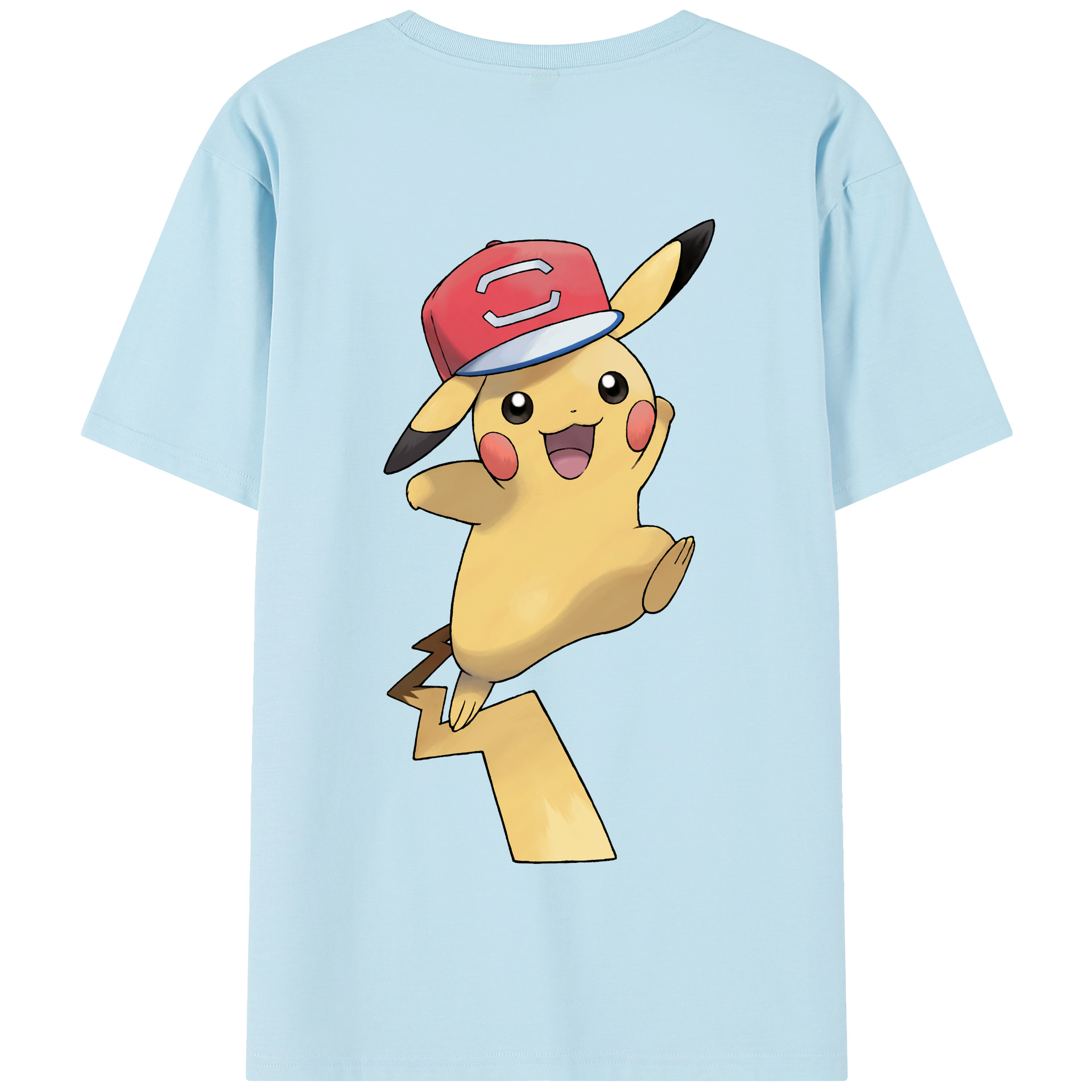 （画像用） ポケットモンスター Pokémon 綿100％半袖Tシャツ（背面プリント）